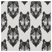 Geometrischer Wolfskopf Stoff (Muster)