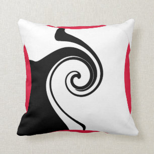 "GEOMETRISCHES 1" 16" x 16" POLYESTER-WURF-KISSEN Kissen