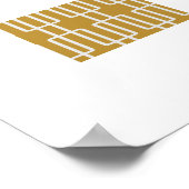 Geometrisches 1 Abstraktes Muster Poster (Ecke)