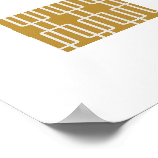 Geometrisches 1 Abstraktes Muster Poster (Ecke)