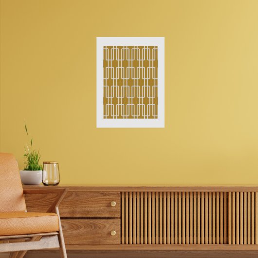 Geometrisches 1 Abstraktes Muster Poster (Wohnzimmer 2)