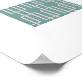 Geometrisches 1 Abstraktes Muster Poster (Ecke)