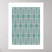 Geometrisches 1 Abstraktes Muster Poster (Vorne)