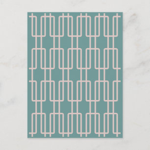 Geometrisches 1 Abstraktes Muster Postkarte