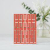 Geometrisches 1 Abstraktes Muster Postkarte (Stehend Vorderseite)