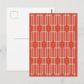 Geometrisches 1 Abstraktes Muster Postkarte (Vorne/Hinten)