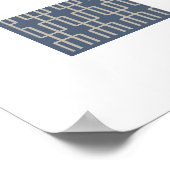 Geometrisches 2 Abstraktes Muster Poster (Ecke)