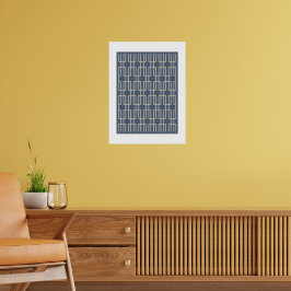 Geometrisches 2 Abstraktes Muster Poster