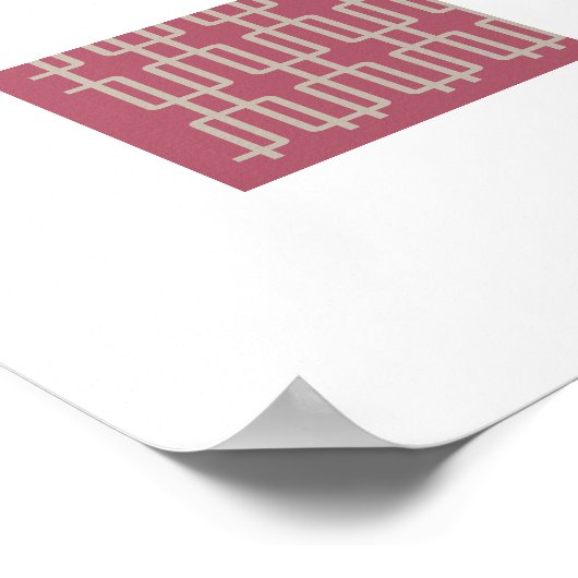 Geometrisches 2 Abstraktes Muster Poster (Ecke)