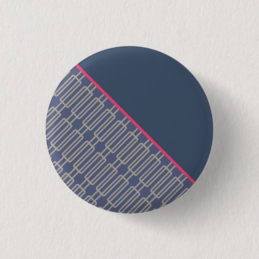 Geometrisches 3 Abstraktes Muster Button (Vorderseite)