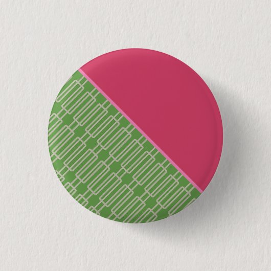 Geometrisches 3 Abstraktes Muster Button (Vorderseite)