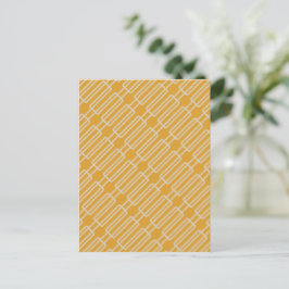 Geometrisches 3 Abstraktes Muster Postkarte