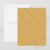 Geometrisches 3 Abstraktes Muster Postkarte (Vorne/Hinten)