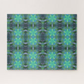 Geometrisches 520-teiliges Puzzle mit grünen Stern (Horizontal)