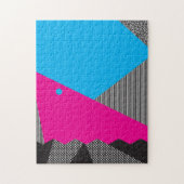 Geometrisches 80er Puzzlespiel Puzzle (Vertikal)