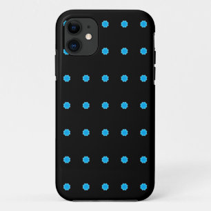 Geometrisches 8-seitige blausternförmige Muster Case-Mate iPhone Hülle