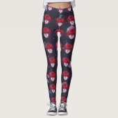 Geometrisches 90er Retro-Anime   Leggings (Vorderseite)