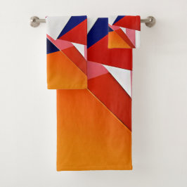 Geometrisches Abstrackt Badhandtuch Set