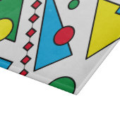 [Geometrisches Abstrakt #1] Fett Primärfarbglas  Schneidebrett (Ecke)