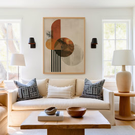 Geometrisches Abstrakt Boho Poster