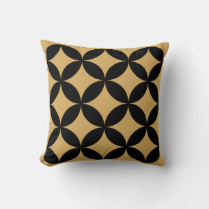 Geometrisches abstrakt - Farben: Schwarz, Gold ! Kissen