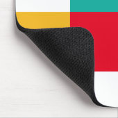 Geometrisches Abstrakt farbiges Personalisiertes M Mousepad (Ecke)