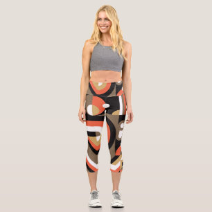 Geometrisches Abstrakt: Futuristisches Artwork-Des Capri Leggings
