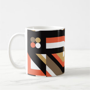 Geometrisches Abstrakt: Futuristisches Artwork-Des Kaffeetasse