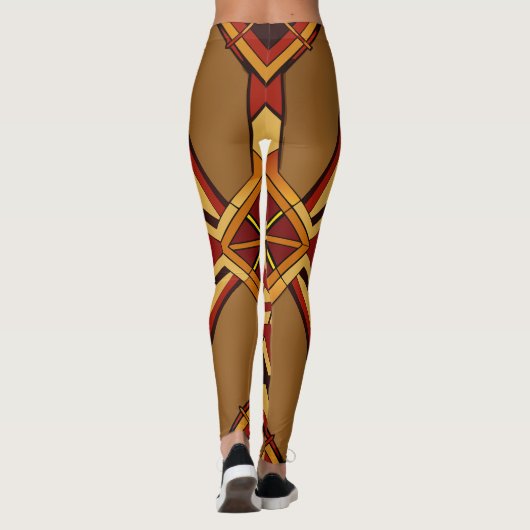Geometrisches Abstrakt Leggings (Rückseite)