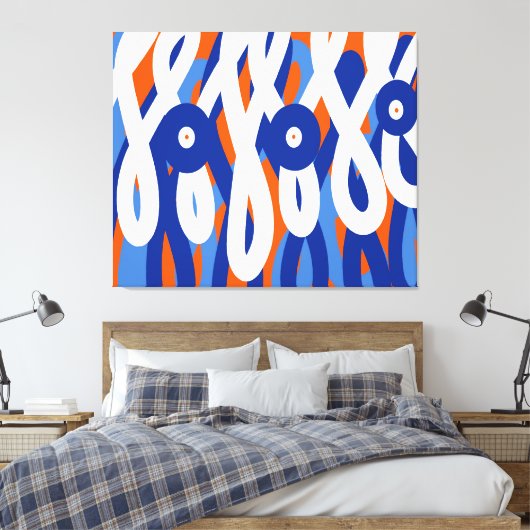 Geometrisches abstrakt leinwanddruck (Insitu (Schlafzimmer))