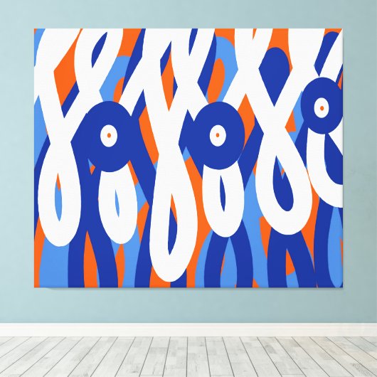 Geometrisches abstrakt leinwanddruck (Insitu (Holzboden))