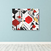 Geometrisches Abstrakt Leinwanddruck (Insitu (Holzboden))