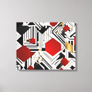 Geometrisches Abstrakt Leinwanddruck