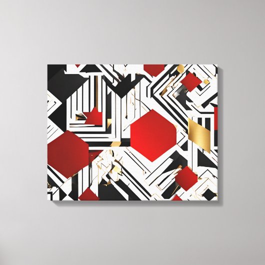 Geometrisches Abstrakt Leinwanddruck (Vorderseite)