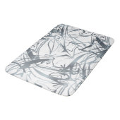 Geometrisches Abstrakt minimales Design moderner F Badematte (Schrägansicht)