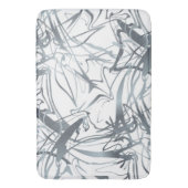 Geometrisches Abstrakt minimales Design moderner F Badematte (Vorderseite Vertikal)