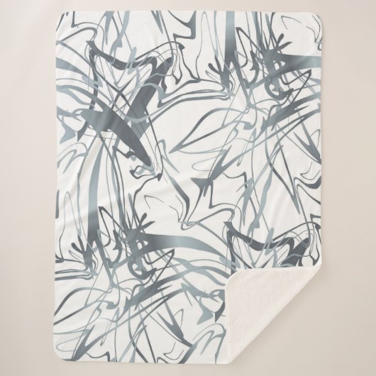 Geometrisches Abstrakt minimales Design moderner F Sherpadecke (Vorderseite)