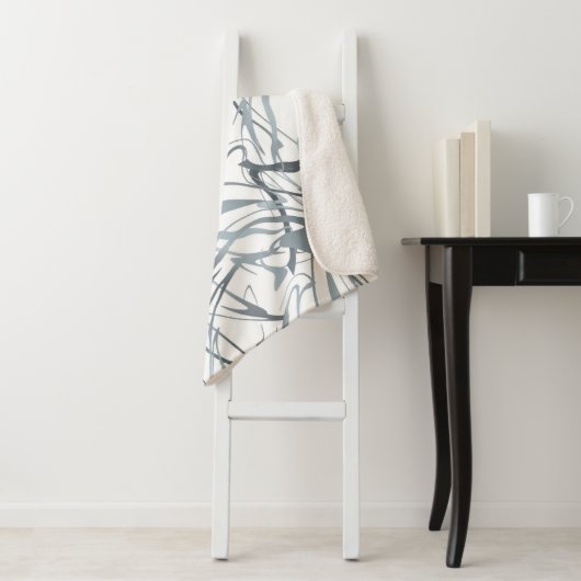 Geometrisches Abstrakt minimales Design moderner F Sherpadecke (Beispiel)