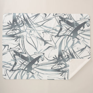 Geometrisches Abstrakt minimales Design moderner F Sherpadecke