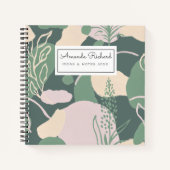 Geometrisches abstrakt-Pastel-Notebook Notizblock (Vorderseite)