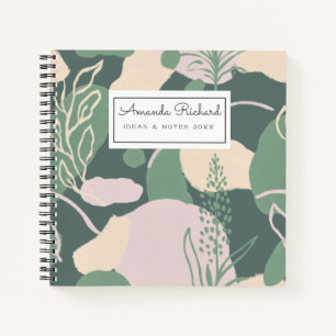 Geometrisches abstrakt-Pastel-Notebook Notizblock