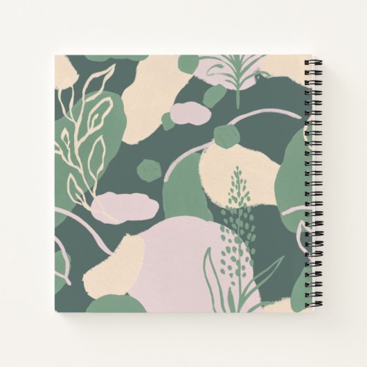 Geometrisches abstrakt-Pastel-Notebook Notizblock (Rückseite)