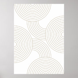 Geometrisches abstrakt poster