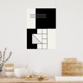 Geometrisches Abstrakt Poster (Küche)