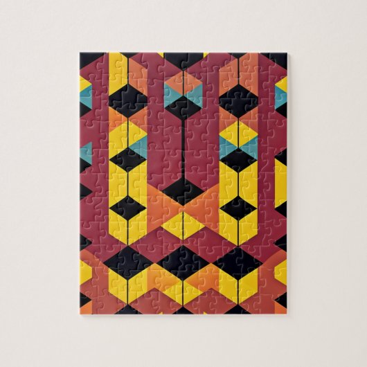 Geometrisches Abstrakt Puzzle (Vertikal)