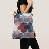 Geometrisches Abstrakt Red Blue Muster Tasche (Von Nahem)