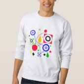 Geometrisches abstrakt sweatshirt (Vorderseite)