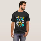 Geometrisches abstrakt T-Shirt (Vorne ganz)