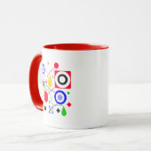Geometrisches abstrakt tasse (Vorderseite Links)