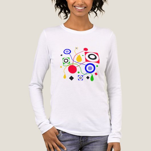 Geometrisches abstrakt Tri-Blend shirt (Vorderseite)